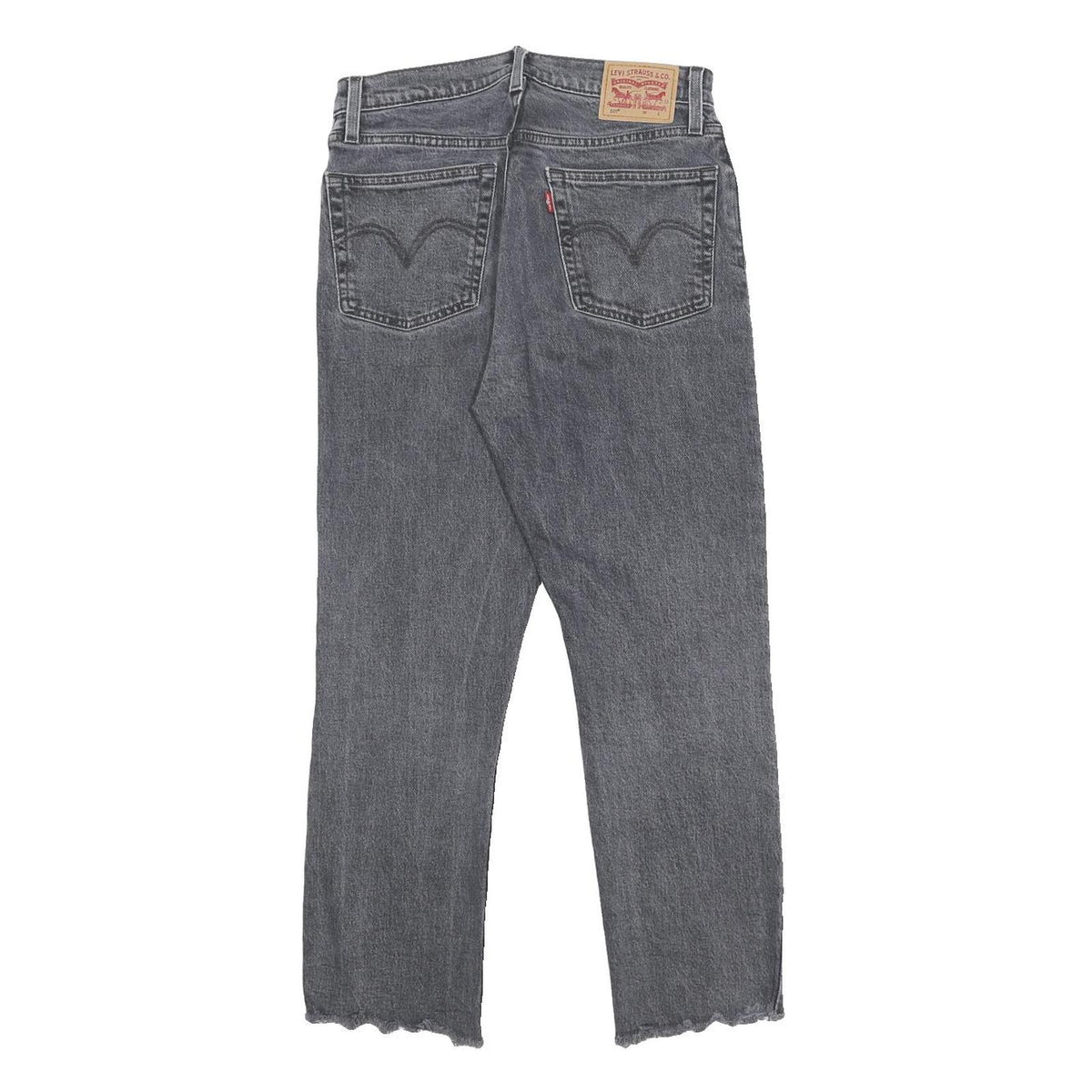 LEVI'S 501 Womens Jeans Regular Straight Denim Dark W27 L26 Button Closure