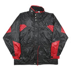 Mens Black & Red Nylon Zip Jacket XL Windbreaker Outdoor Lightweight
