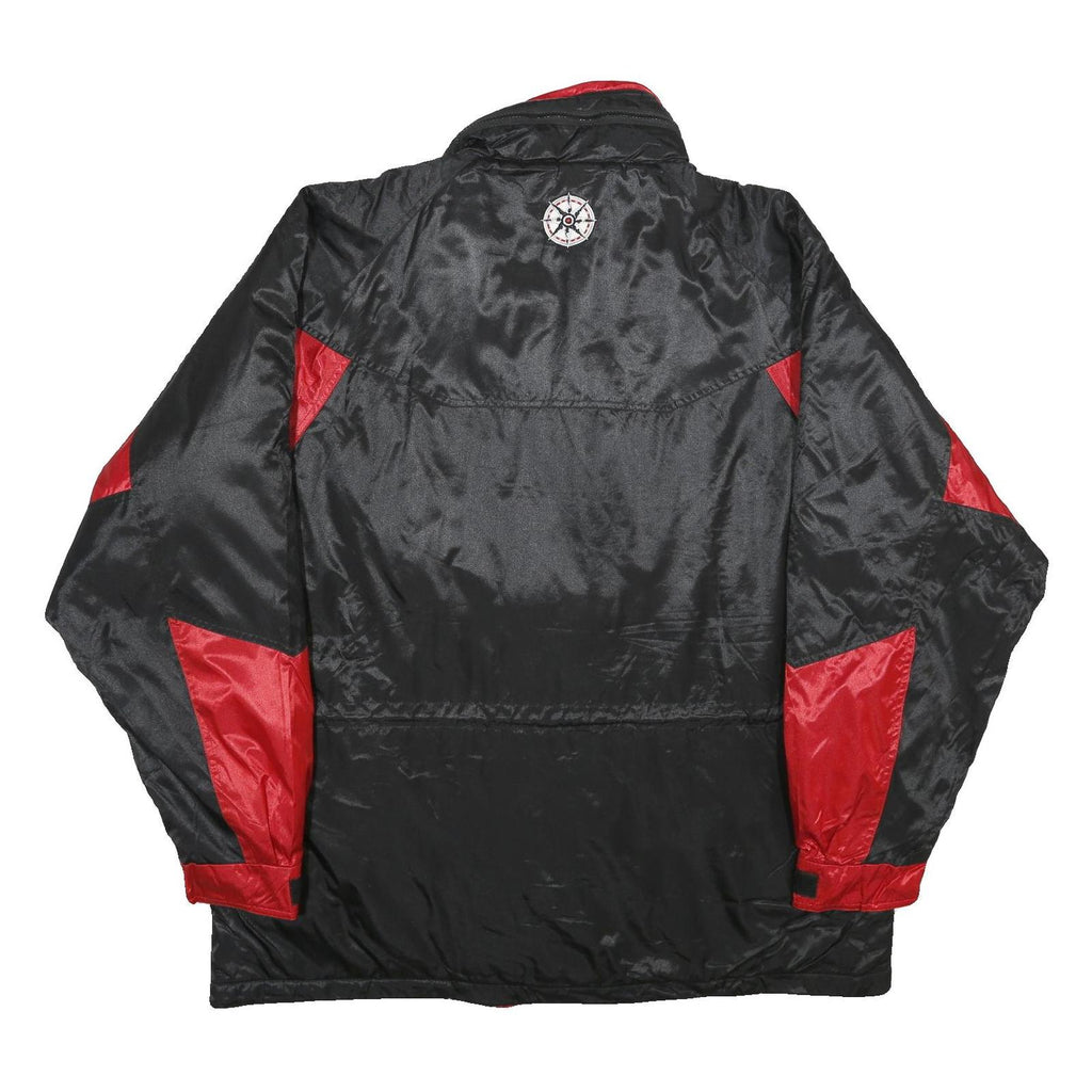 Mens Black & Red Nylon Zip Jacket XL Windbreaker Outdoor Lightweight