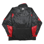 Mens Black & Red Nylon Zip Jacket XL Windbreaker Outdoor Lightweight