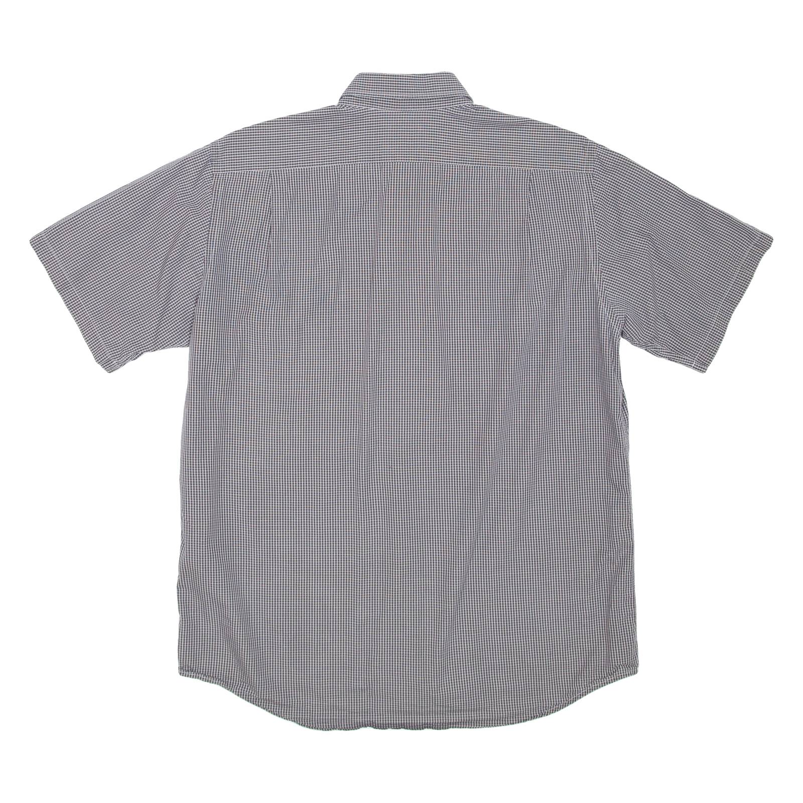 LACOSTE Mens Shirt Grey Check M