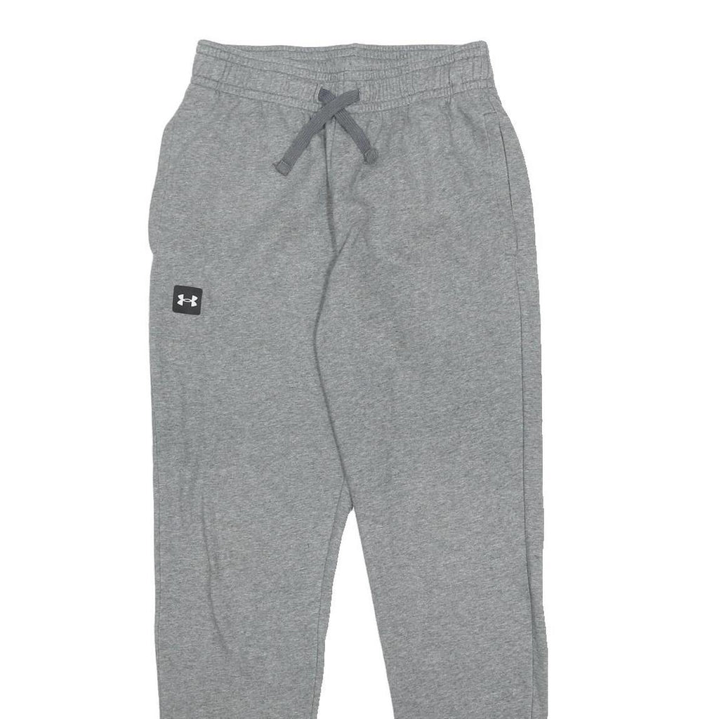 UNDER ARMOUR Womens Joggers Grey Slim Tapered S W24 L30 Cotton Comfort