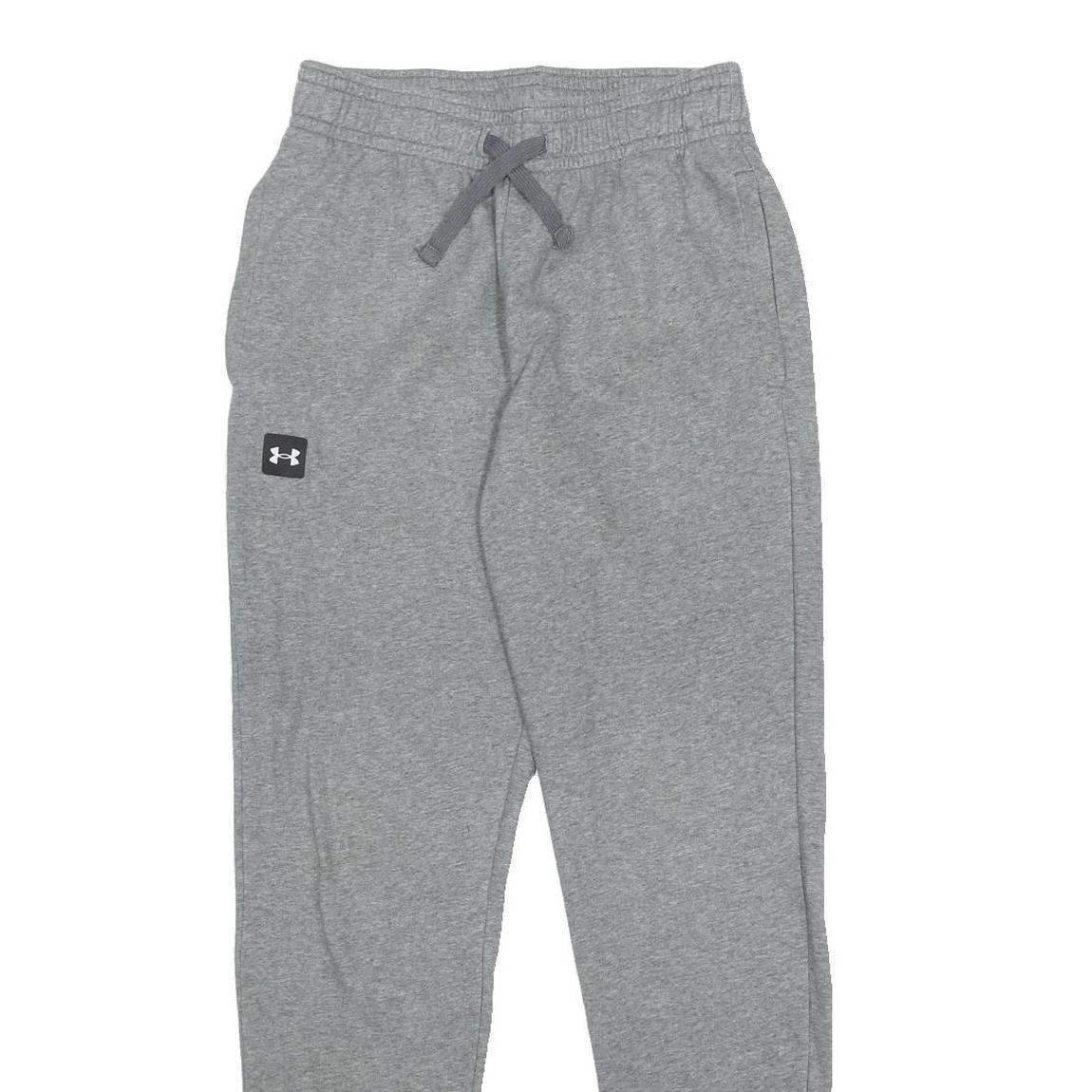 UNDER ARMOUR Womens Joggers Grey Slim Tapered S W24 L30 Cotton Comfort