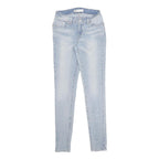 LEVI'S Womens Slim Light Blue Denim Slim Jeans W26 L30 Zip Cotton Blend Casual