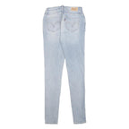 LEVI'S Womens Slim Light Blue Denim Slim Jeans W26 L30 Zip Cotton Blend Casual