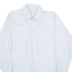MICHAEL KORS Mens Shirt Blue Gingham Long Sleeve L