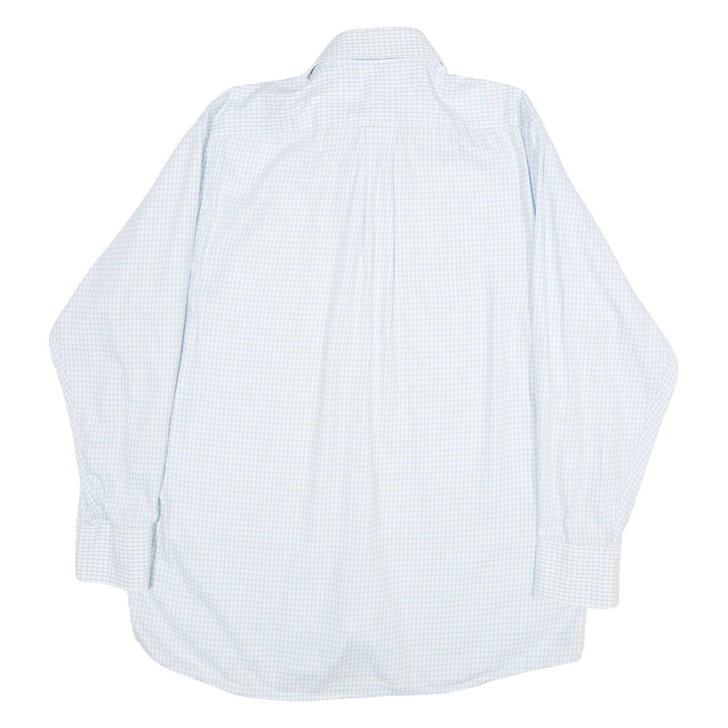 MICHAEL KORS Mens Shirt Blue Gingham Long Sleeve L