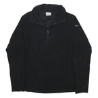 COLUMBIA Womens Black Plain Pullover Crew Neck Basic Knit M Outdoor Polyester