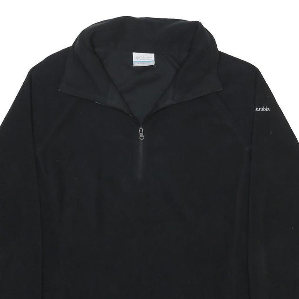 COLUMBIA Womens Black Plain Pullover Crew Neck Basic Knit M Outdoor Polyester