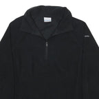 COLUMBIA Womens Black Plain Pullover Crew Neck Basic Knit M Outdoor Polyester