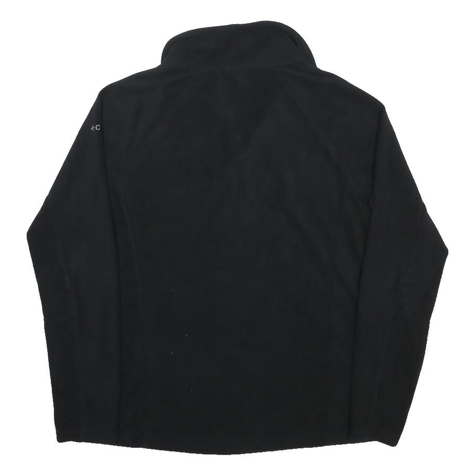 COLUMBIA Womens Black Plain Pullover Crew Neck Basic Knit M Outdoor Polyester