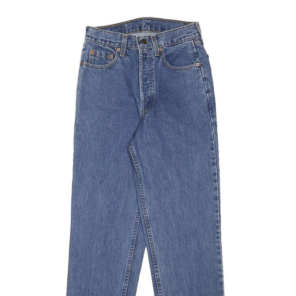 LEVI'S 891 02 Womens Jeans Blue Slim Straight Denim Medium W26 L30 Button