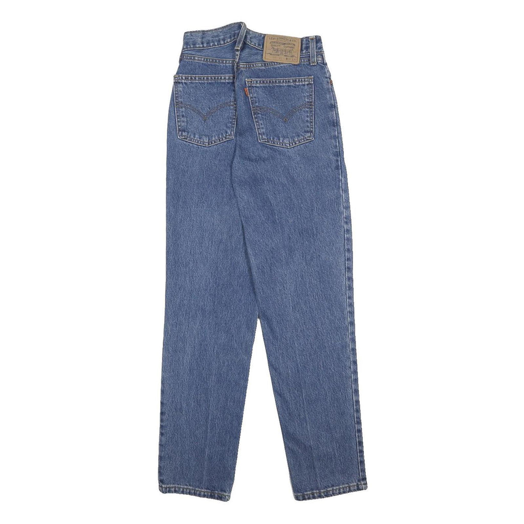 LEVI'S 891 02 Womens Jeans Blue Slim Straight Denim Medium W26 L30 Button