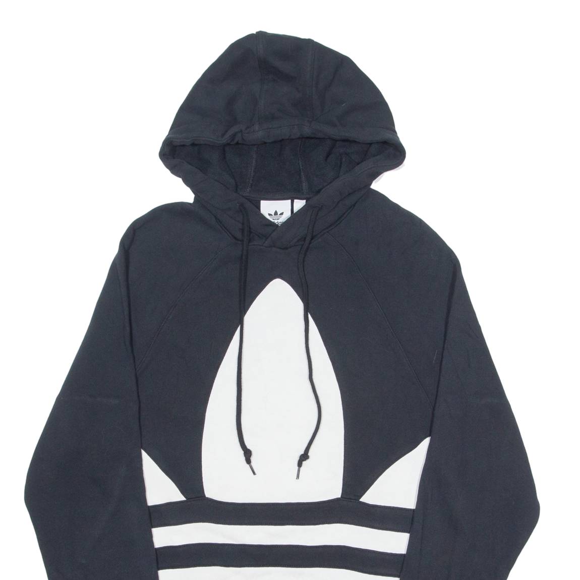 ADIDAS ORIGINALS Mens Black Hoodie XS