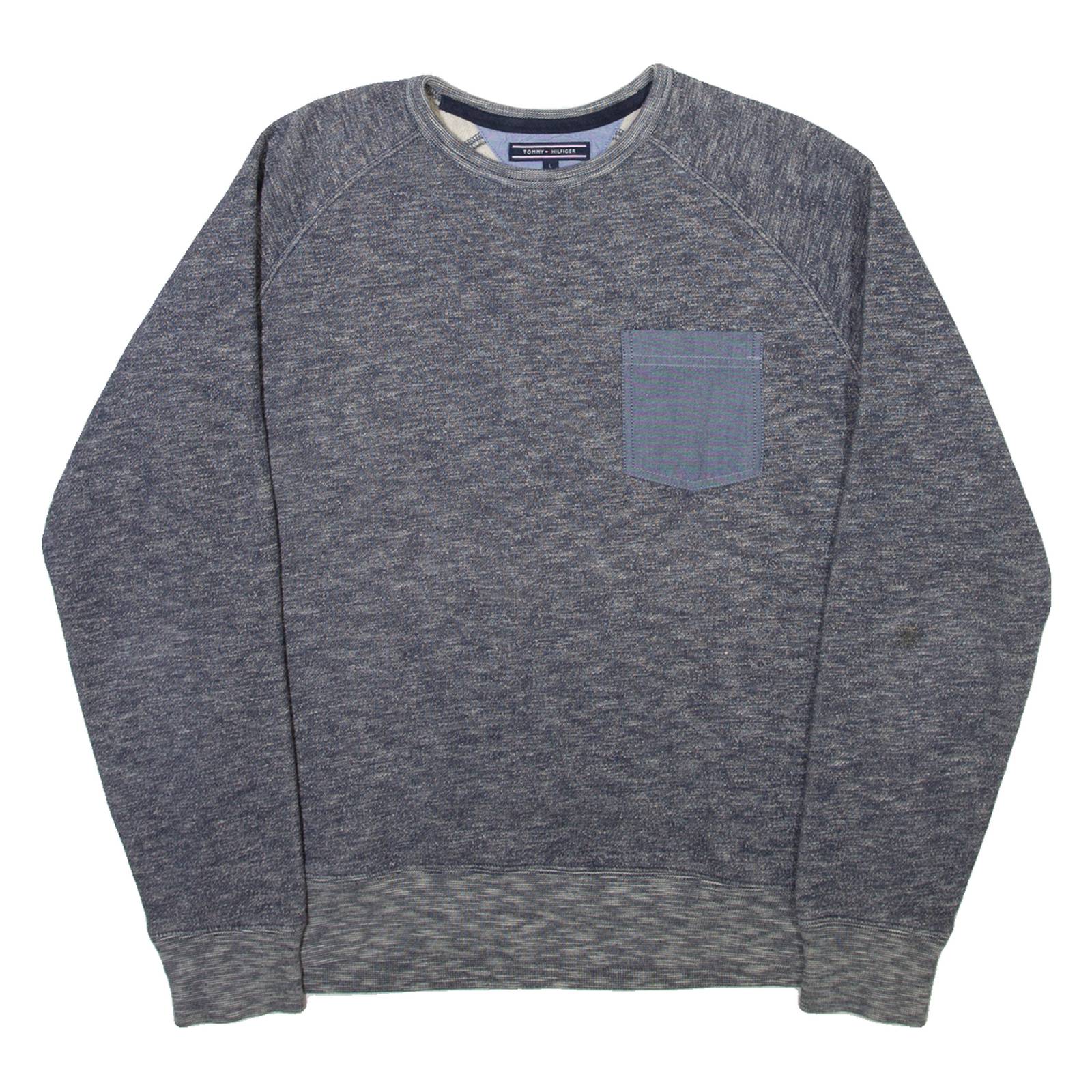 TOMMY HILFIGER Mens Sweatshirt Blue L