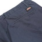 DICKIES Mens Cotton Blend Navy Regular Straight Trousers W32 L30 Zip Closure