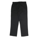 DICKIES Mens Black Classic Fit Straight Trousers W36 L32 Workwear Zip Closure
