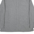 ST JOHN'S BAY Mens Grey Plain Shirt XL Cotton Button Pocket Casual