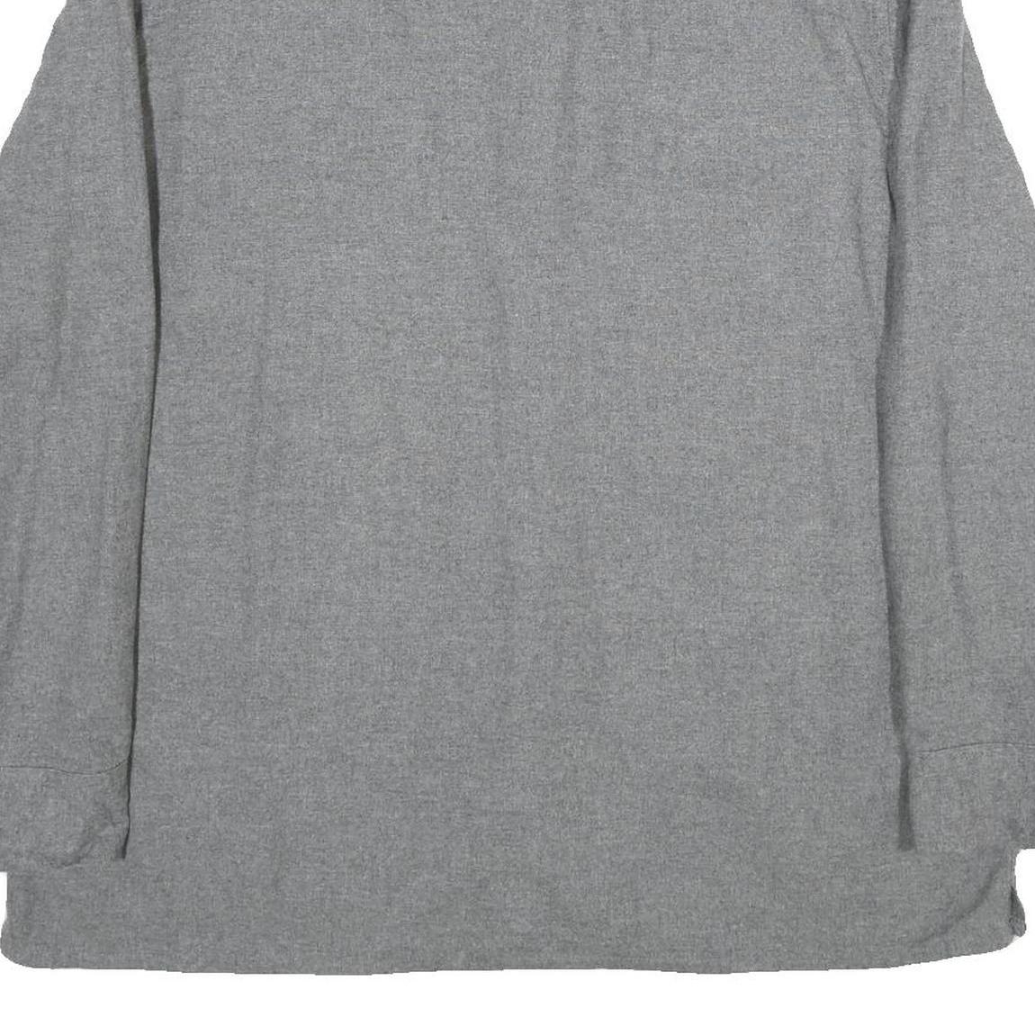 ST JOHN'S BAY Mens Grey Plain Shirt XL Cotton Button Pocket Casual