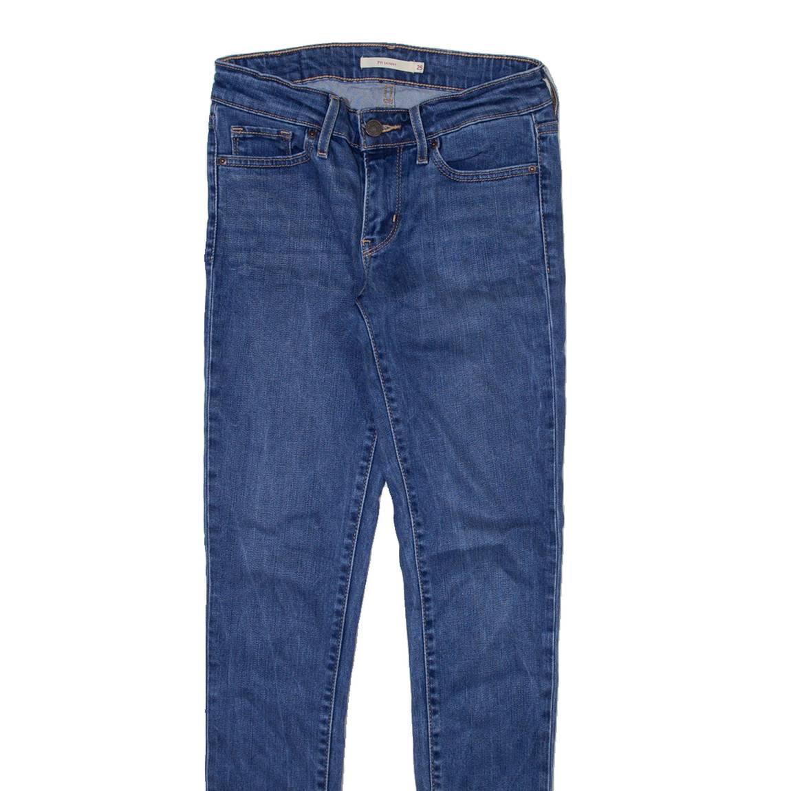 LEVI'S 711 Womens Jeans Blue Slim Skinny W25 L30