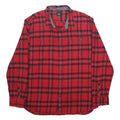 VANS Mens Red & Black Checked Shirt 2XL Casual Cotton Long Sleeve