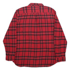 VANS Mens Red & Black Checked Shirt 2XL Casual Cotton Long Sleeve