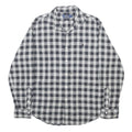 POLO RALPH LAUREN Mens Black & White Checked Shirt L Button Cotton Classic