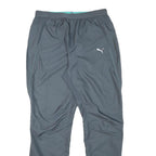 PUMA Mens Joggers Grey L W31 L31 Regular Tapered Comfortable Sports Style