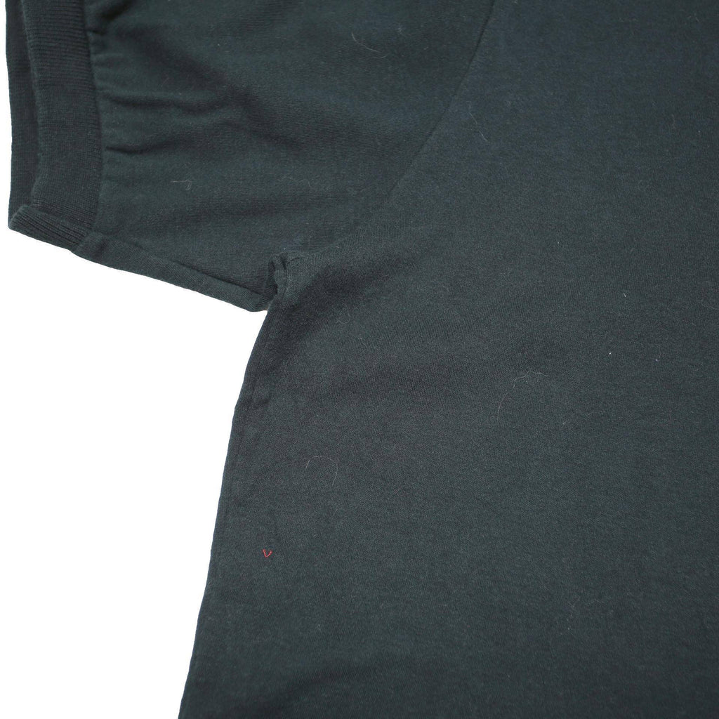 POLO RALPH LAUREN Mens Black Short Sleeve Plain L Cotton Blend Polo Shirt