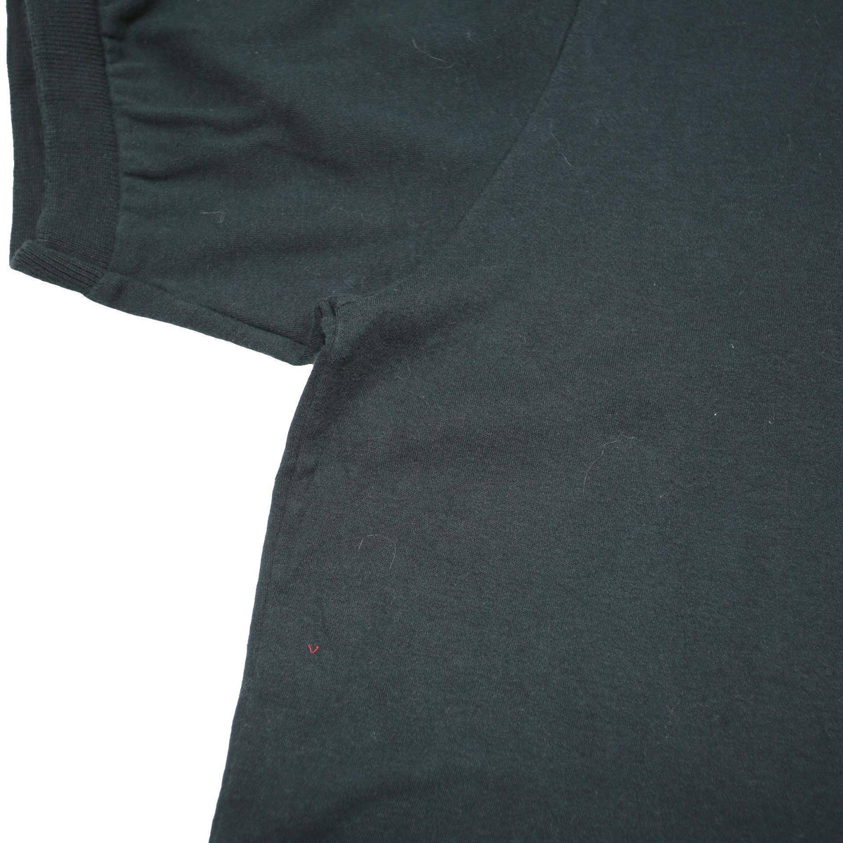 POLO RALPH LAUREN Mens Black Short Sleeve Plain L Cotton Blend Polo Shirt