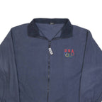 Womens Blue USA Olympic Rings Casual Jacket XL Polyester Blend Plain Zip