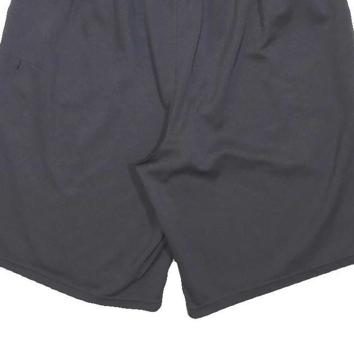 REEBOK Mens Black & Yellow Sports Polyester Blend Casual Shorts M W30