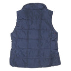 TOMMY HILFIGER Womens Navy Blue Jacket L Polyester Blend Puffer Zip Up