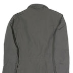 KILMANOCK Womens Grey Outdoor Jacket M Polyester Blend Woven Plain Zip Closure