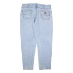 CARHARTT Mens Jeans Blue Regular Straight Denim Light W40 L32 Classic Cotton
