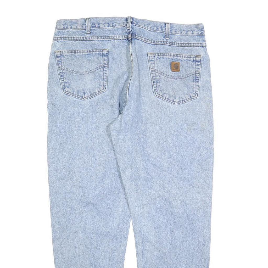 CARHARTT Mens Jeans Blue Regular Straight Denim Light W40 L32 Classic Cotton