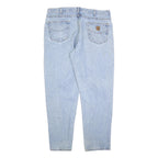 CARHARTT Mens Jeans Blue Regular Straight Denim Light W40 L32 Classic Cotton