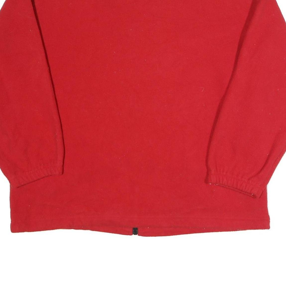 ST JOHN'S BAY Womens Red Jacket XL Polyester Plain Zip Casual Outerwear