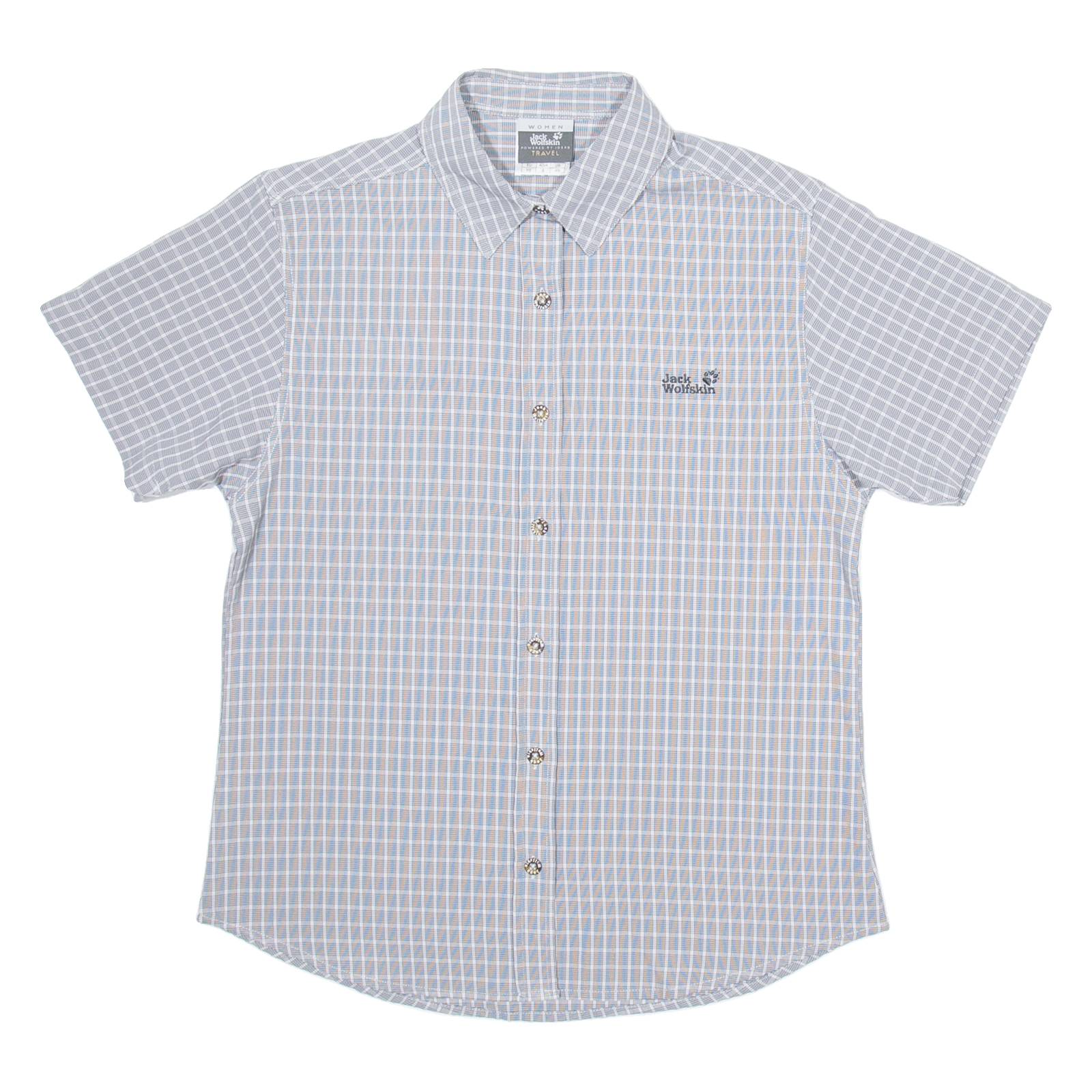 JACK WOLFSKIN Womens Shirt Grey Check XS