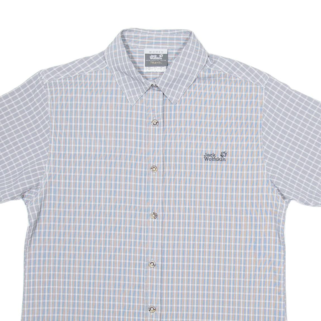 JACK WOLFSKIN Womens Shirt Grey Check XS