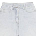 POWER Womens Shorts Light Blue Denim Casual M W28 Cotton Blend Comfortable