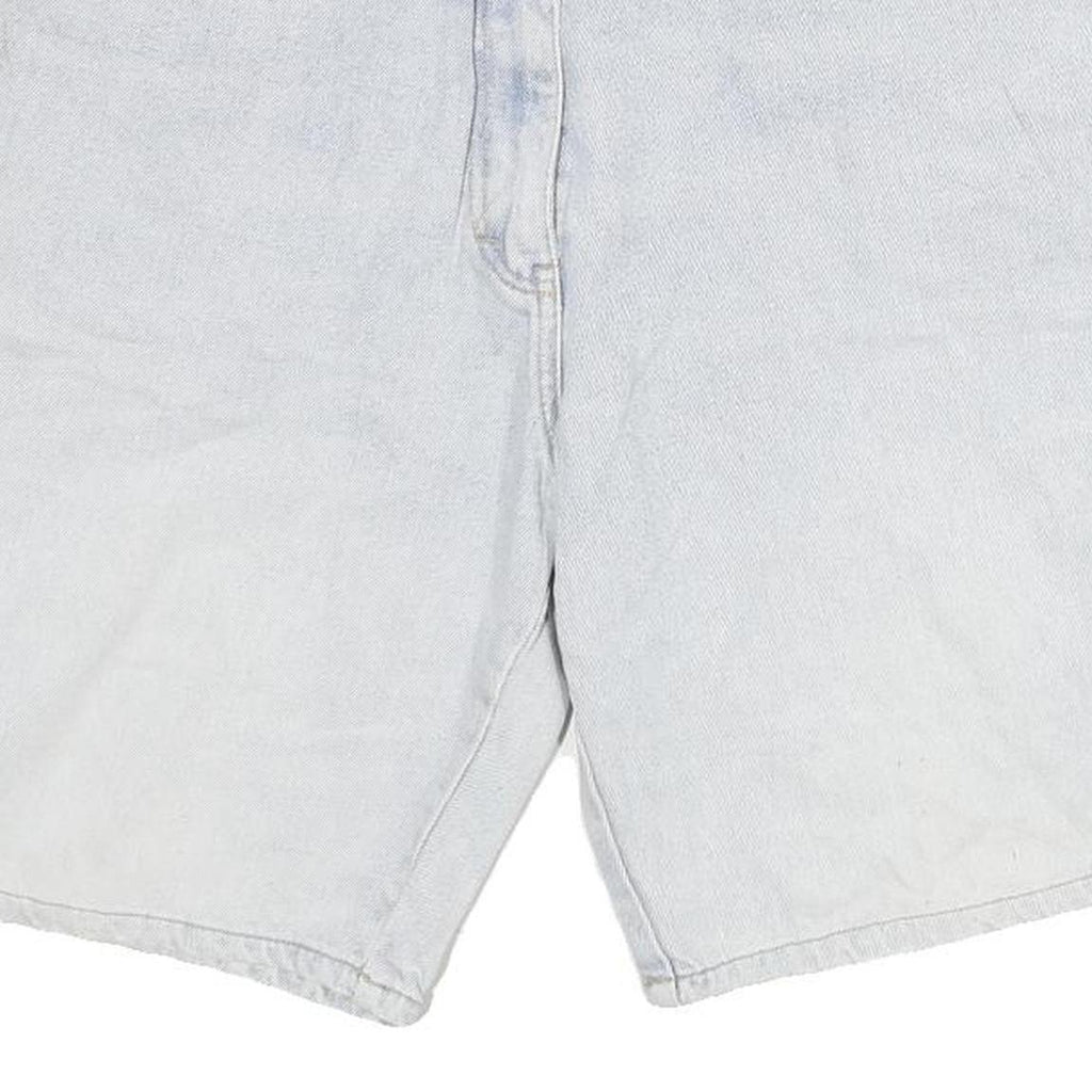 POWER Womens Shorts Light Blue Denim Casual M W28 Cotton Blend Comfortable