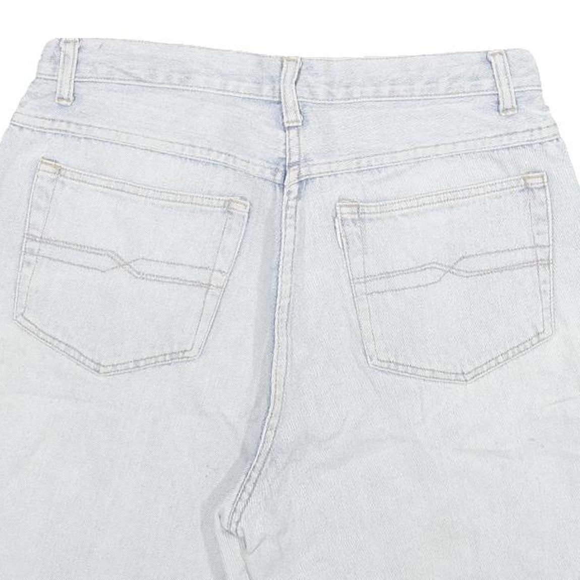 POWER Womens Shorts Light Blue Denim Casual M W28 Cotton Blend Comfortable