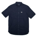 FRED PERRY Mens Plain Shirt Blue XS