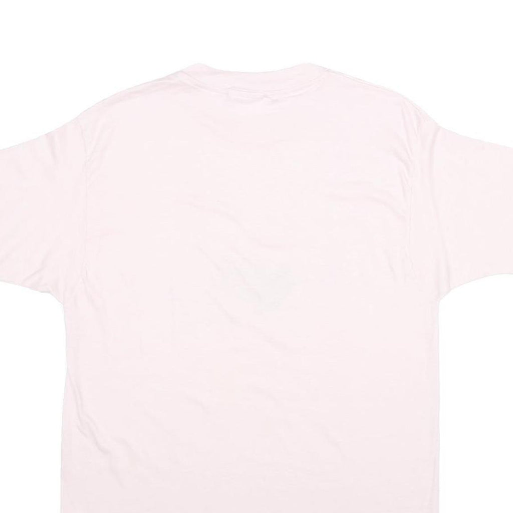 HANES Mens White A Change Of Heart Graphic T-Shirt L Short Sleeve Crew Neck