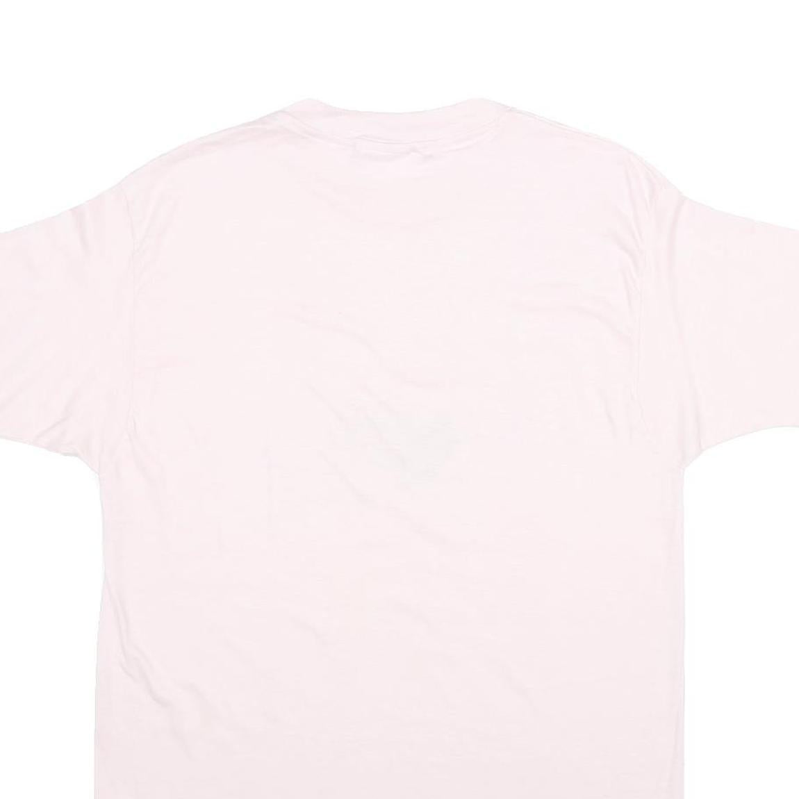 HANES Mens White A Change Of Heart Graphic T-Shirt L Short Sleeve Crew Neck