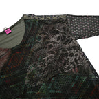 SAVE THE QUEEN Y2K Womens Black Printed Day Dress Polyester Blend M Long Sleeve
