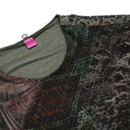 SAVE THE QUEEN Y2K Womens Black Printed Day Dress Polyester Blend M Long Sleeve