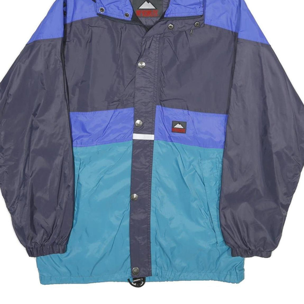 MCKINLEY Mens Blue & Teal Colourblock Outdoor Jacket S Polyamide Blend Zip