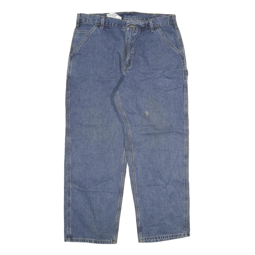 CARHARTT Mens Jeans Blue Relaxed Loose Denim Medium W38 L30 Workwear Casual